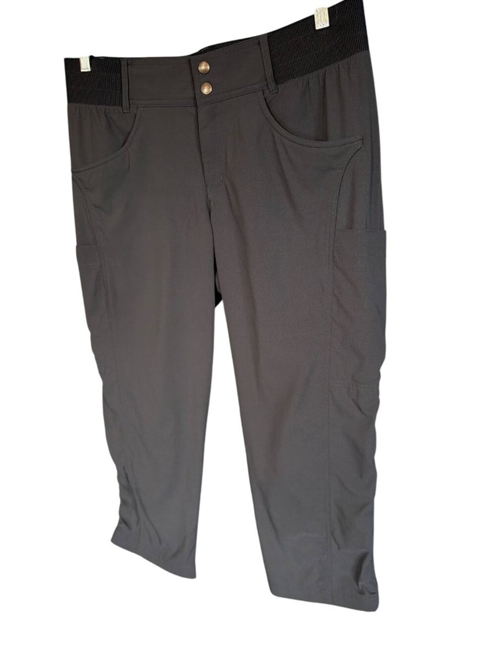 NWT Title Nine Women Gray Clamber Capri Hiking Nylon Pants 12 MSRP$109 - Picture 16 of 16